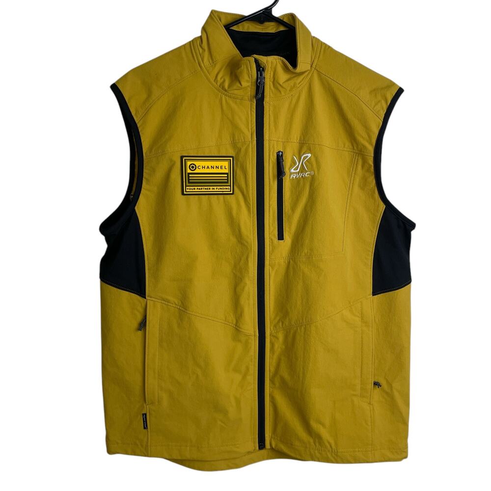 Revolution Race Hypershell Jacket Medium Mens Yellow Outdoors Hiking Full Zip